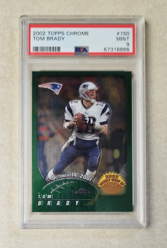 2002 Topps Chrome Tom Brady #150 PSA 9 