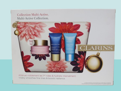 CLARINS HYDRATION ESSENTIALS MULTI ACTIVE JOUR, NUIT, SOS HYDRA NWB