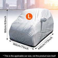 Heavy Duty Full Car Cover Outdoor All Season Protection Universal Fit For Cars
