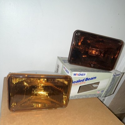 Wagner sealed beam off-road lights / lamps AMBER (GO TO OTHER LISTING FOR OFFER!