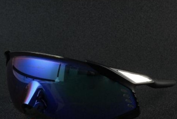 Oakley Penny Sunglasses|Matte Black Frame Cyan Blue Multi Iridium Lenses