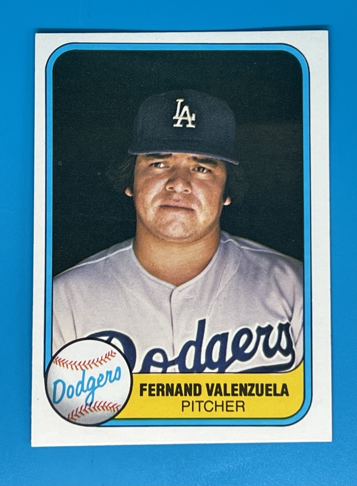 1981 Fleer - Fernando Valenzuela #140 Name Misspelled as Fernand Rookie