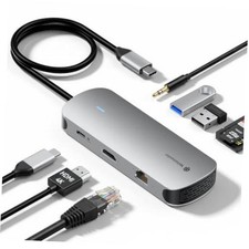 USB C Docking Station 4K 60Hz HDMI for 8 in 1 With Audio Port