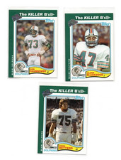 Lot Of 3 2005 Topps Nfl All-time Fan Favorites The Killer Bs Dolphins