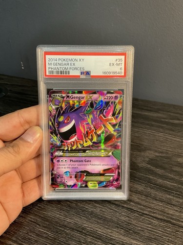 PSA 6 EXCELLENT-MINT Pokemon M Gengar EX Phantom Forces Ultra Rare 121/119