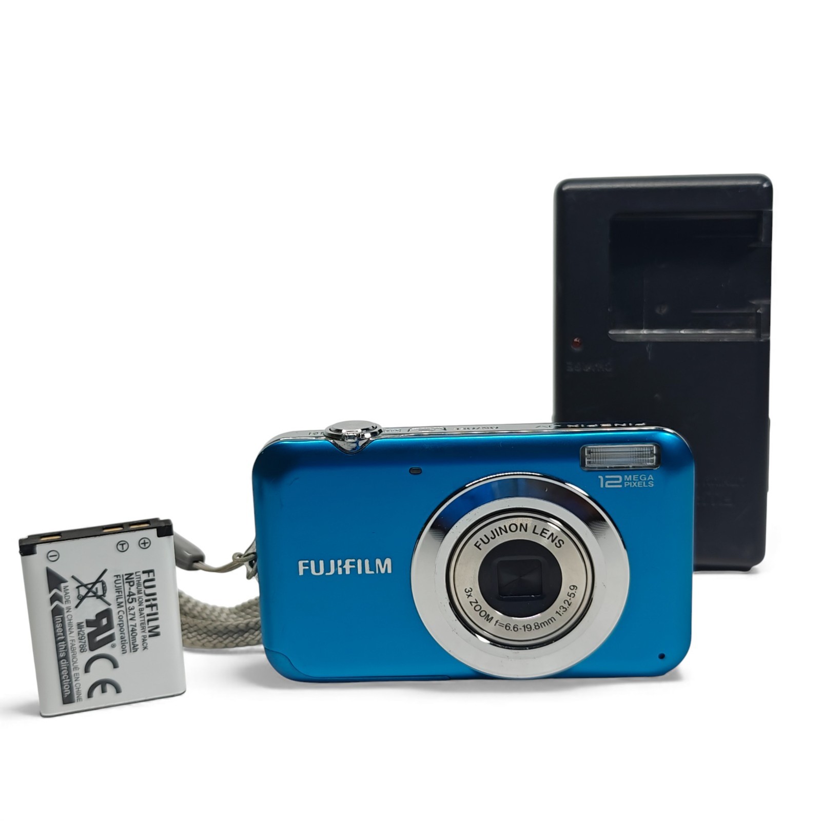 Fujifilm FinePix JV100 12.2MP Digital Camera 3x Zoom Fujinon + Charger