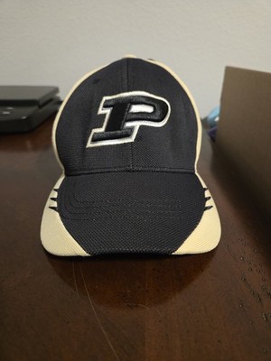 Captivating Headwear Purdue Boilermakers Adjustable Cap Black Beige NCAA