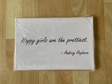 Leinwand / Druck / Bild Deko | Zitat Audrey Hepburn | Motivation | OVP | Neu (2)