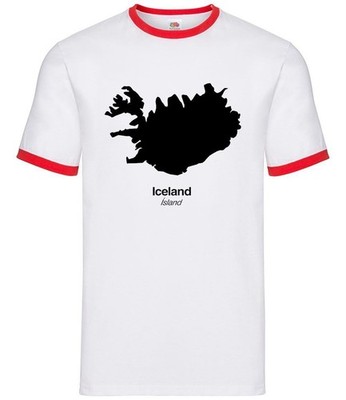 Iceland Silhouette - Mens Ringer - Icelander Reykjavik Ice Land Country