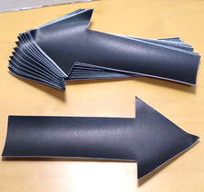 Arrow Decal - Matte Black - Vinyl - Self Adhesive - Set of 20 - 12" x 5.5"