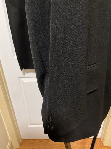 Vintage Men’s ‘60s-‘70s Lord & Lord Black Double Knit Suit US 40 R 33W X 30L - Picture 3 of 16