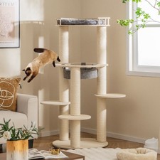 150CM Multi-Level Cat Tree Large Pet Play House Wooden Cat Tower