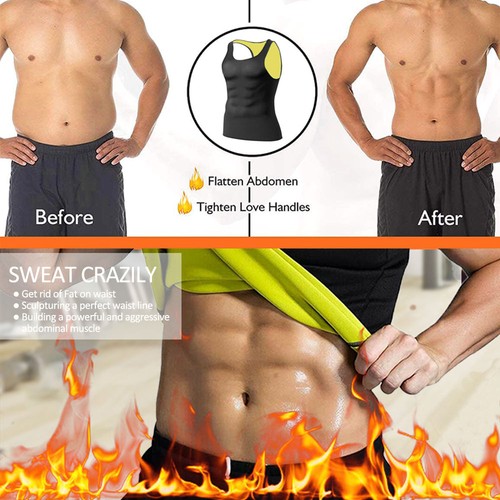 Männer Abnehmen Gynäkomastie Brust Bauch Kompression Body Shaper Tanktop Trägershirt Shirt - Bild 9 von 12