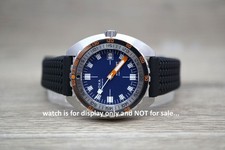 Cinturino orologio gomma battistrada pneumatico distintivo 20 mm 100% impermeabile per Doxa 300T