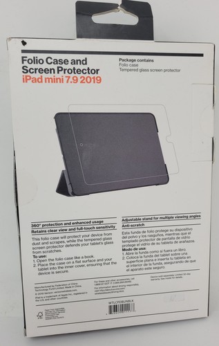 Verizon Folio Case with Screen Protector for iPad Mini 7.9" 2019 / iPad mini 4 - Picture 3 of 3