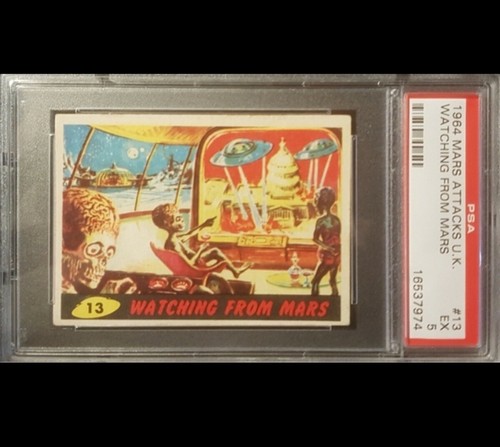 1962 Topps Mars Attacks #13 Watching from Mars — PSA 5