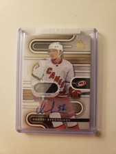 2022/23 SP Game Used Patch (3 Clr) Auto (Sticker) Andrei Svechnikov #03/15 SSP!