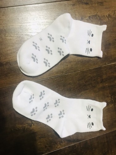 1 Pair kids Toddler Girl’s Socks Cute Kitty Cotton size 12-24 months - Picture 8 of 9
