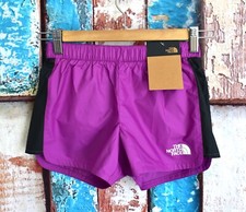 Kids Girls The North Face Never Stop Run Short SMALL Purple Cactus Flower NEW