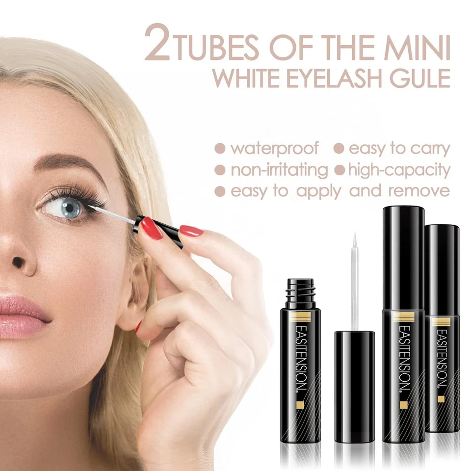 DIY Eyelash Extension 3D Effect Glue Bonded Band Cluster Lashes 12mm 14mm Kit - Image 3 of 4