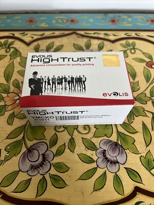 NEW Evolis R3011 Color Ribbon 5 Panel YMCKO 200 Images Pebble Dualys Securion