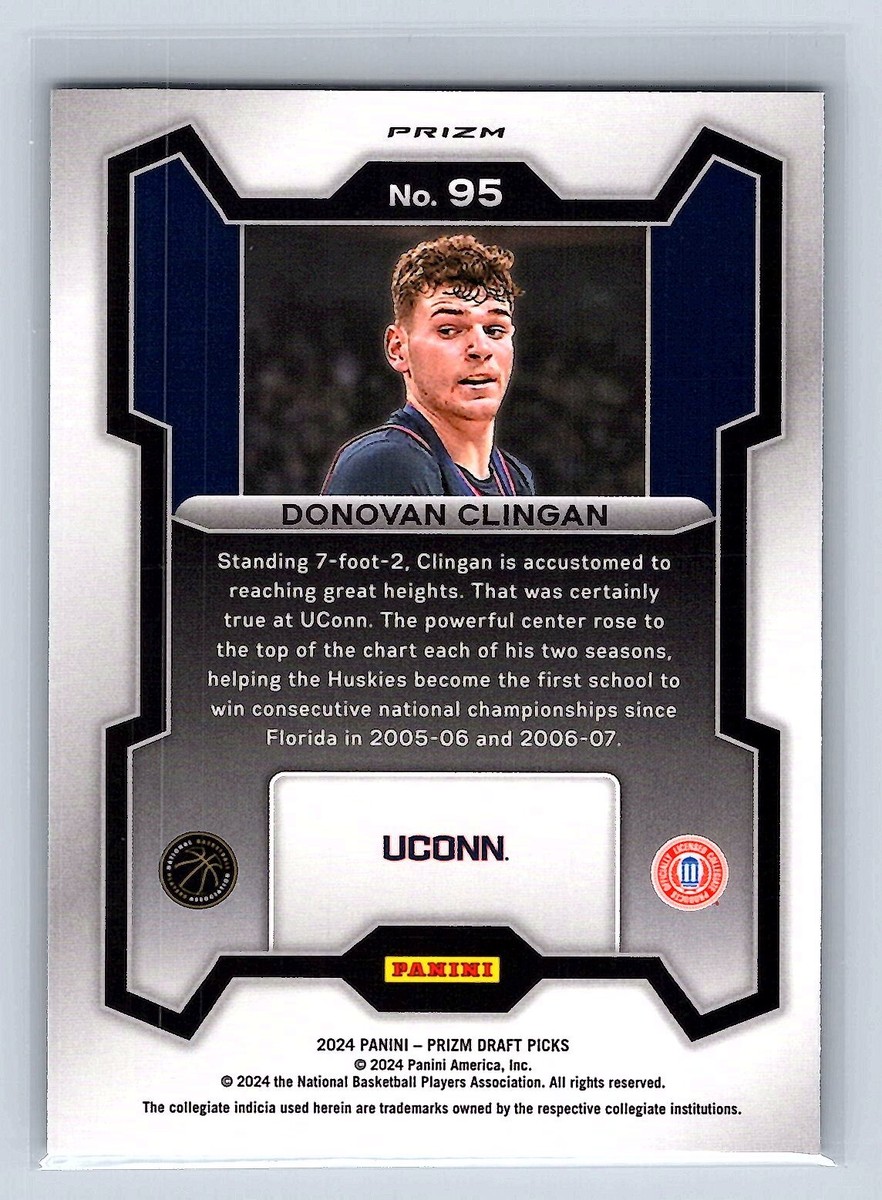 Donovan Clingan 2024 Panini Prizm Draft Picks #95 Green