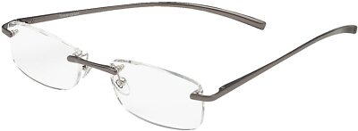 FGX Made by Foster Grant(Boots) Tech Rimless Gunmetal Reading  Glasses UK