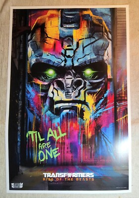2023 TRANSFORMERS RISE OF THE BEASTS FAN EVENT LIMITED EDITION MOVIE POSTER 