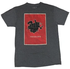 NWA Straight Outta Compton Adult New T-Shirt - City Districts Distressed Map Pic