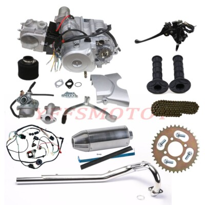 125cc Engine Motor Semi Auto Reverse Full Kits for ATV Quad Taotao Apollo TRX90X