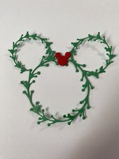 Disney Mickey Mouse Christmas Wreath Die Cut embellishment