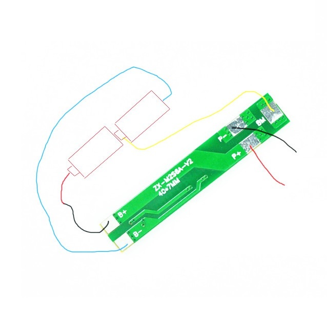 1PCS 7.2V 6A 2S Dual MOS Polymer Lithium Battery Protection Board