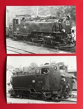 2 x DDR Eisenbahn Foto 1980 Dampflok BR 99 1761-8 und 99 715   ( 130503
