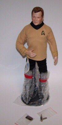 Star Trek Captain Kirk Porzellan 141/2'' groß Puppe Actionfigur Statue Neu im Karton