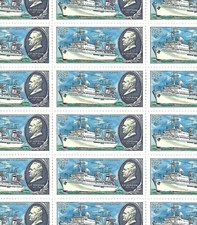Russia - 1980 MNH Full Sheet (30 Stamps)  Ships