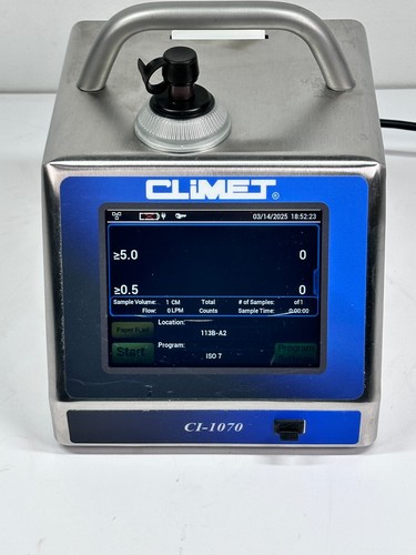 Climet CI-1070 Particle Counter Portable PASSWORD LOCKED - Picture 3 of 7