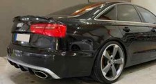 0434 🔥 Unten Stoßstange Hinten RS6 Diffusor für Audi A6 4G C7 2010-2014 ABS 🔥
