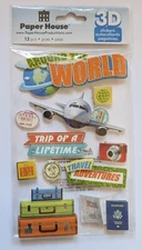 Travel Around The World Trip Of A Lifetime Scrapbooking Stickers By Paper House