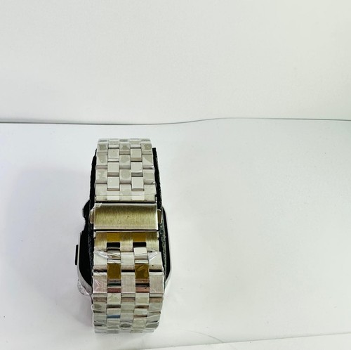 Stainless Steel Watch Band with Case Compatible with Apple - Picture 4 of 5