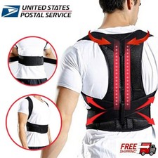 Medical Scoliosis Posture Corrector Spine Back Support Shoulder Brace Belt