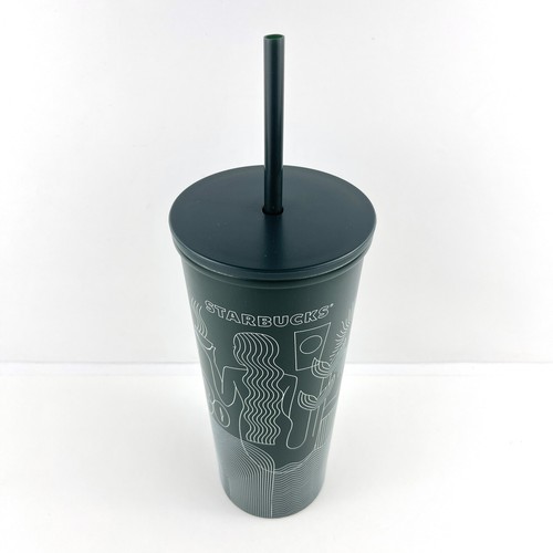 Starbucks Stainless Steel Tumbler Siren Mermaid Cold Cup Green 473ml / 16oz - Picture 2 of 4