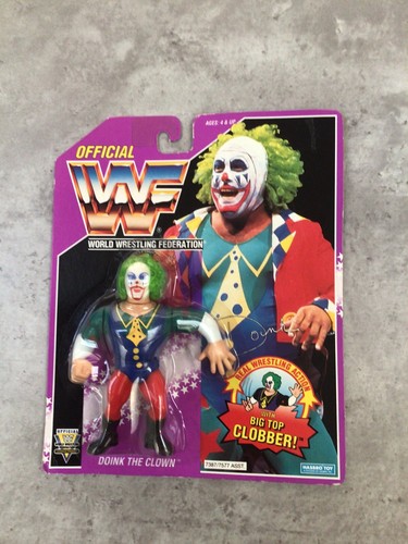 WWF WWE MOC Hasbro DOINK THE CLOWN Series 9 **READ...