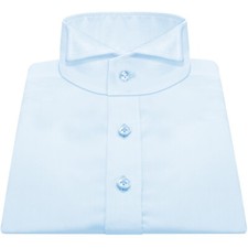 Formal Menswear Luxury grad 100 Cotton Sky Blue Tuxedo Wing Sharp Collar Shirt