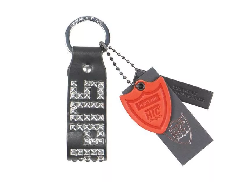 Porte clés clouté Supreme Hollywood Trading Company noir