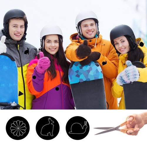 6 Sheets/93Pcs Down Jacket Repair Patch Black Self Adhesive Nylon Repair Patc... - Picture 4 of 7