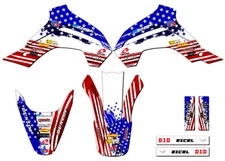 2021-2025 KLX 140 R RL MERICA Usa Senge Graphics Kit Compatible with Kawasaki