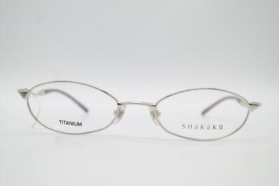Monture Lunettes Sharaku Titane Argent Ovale - Modèle 60 0017 - Neuf Sans étiquette