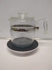 Vintage 6 Cup Pyrex Stove Top Coffee Pot #7756 • Pot & Lid, No Internal Parts