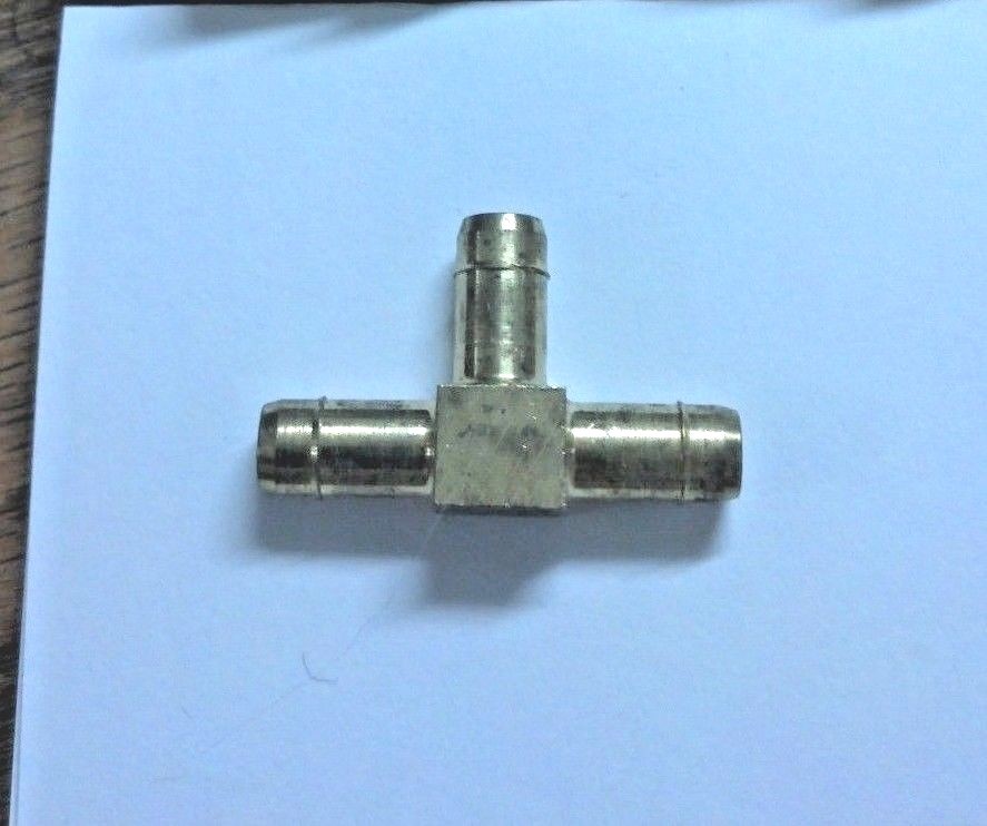 Brass LowPressure Barbed Tube Fitting for Air and Water, 1/4" x 1/4" x