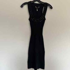 Bcbgmaxazria Black Evening party Silk Dress SIZE XS